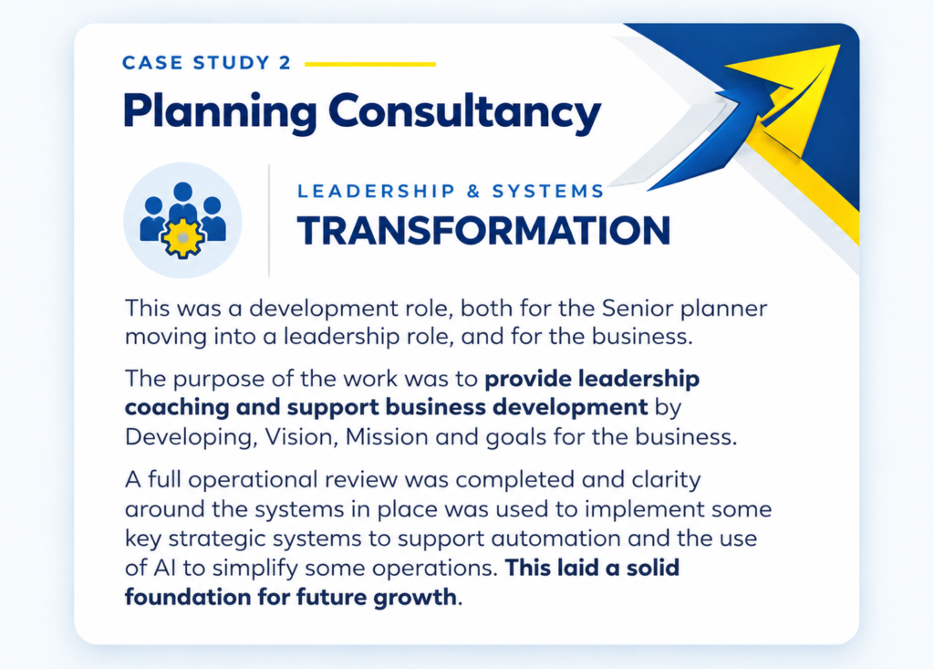 Planning Consultancy Transformation
